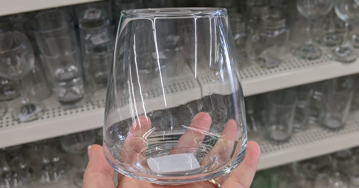 Stemless Wine Glasses Only $1 at Dollar