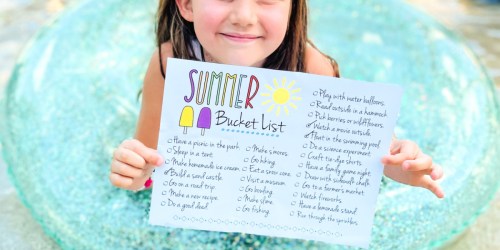 Keep Your Kids Busy With Our Printable Summer Bucket List