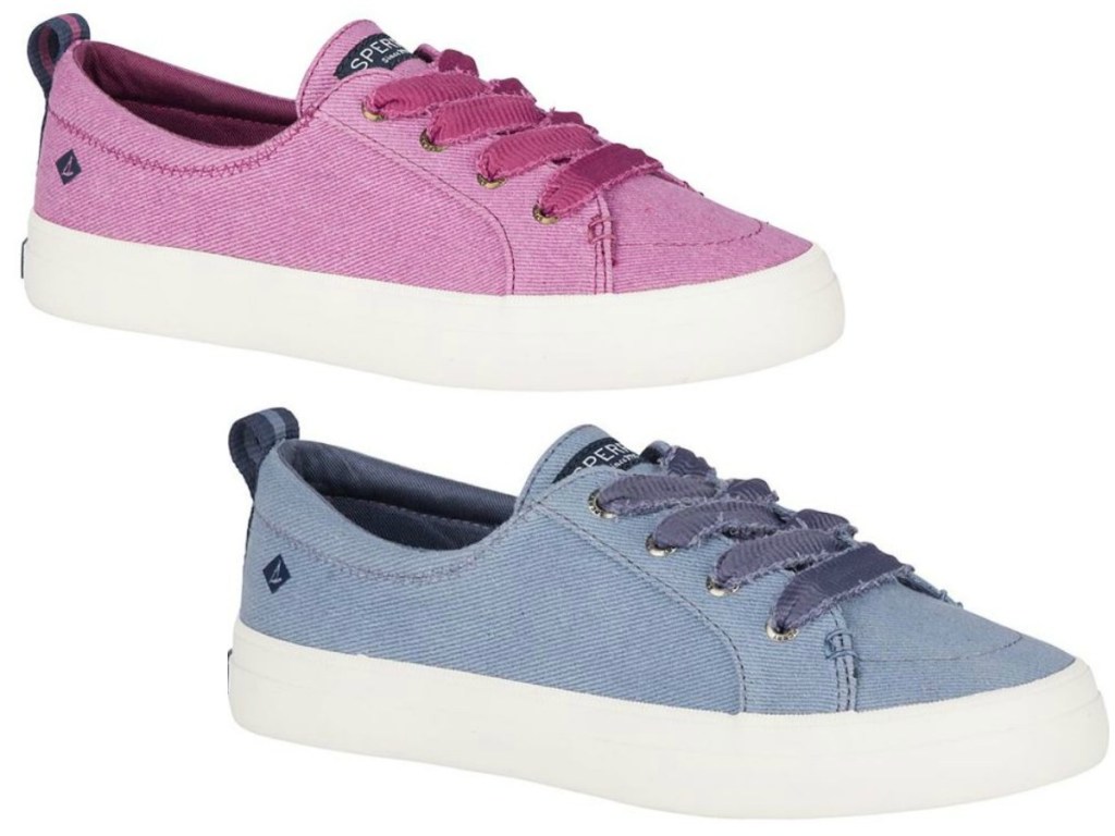 pink and blue sneaker