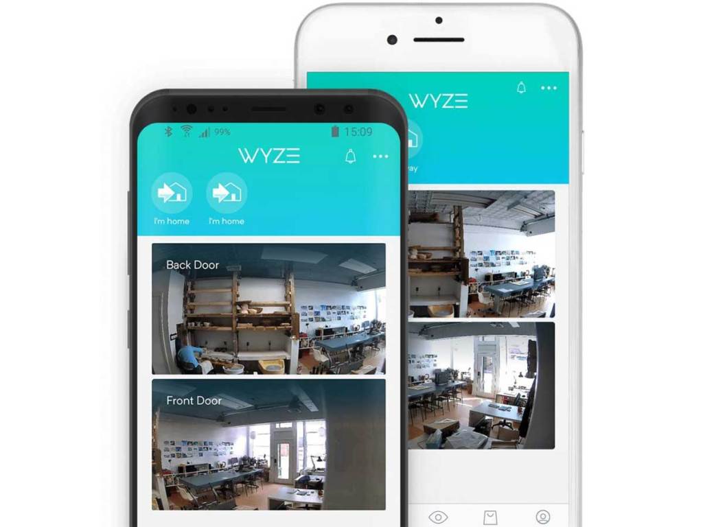 wyze app on a phone