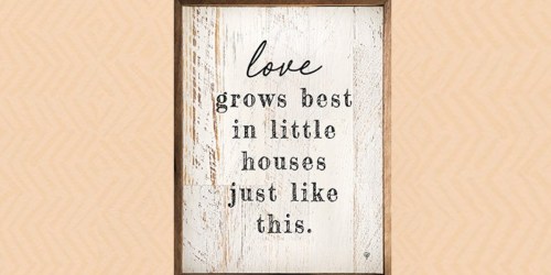 Wood Framed Wall Signs Only $22.49 on Zulily (Regularly $83.25+)