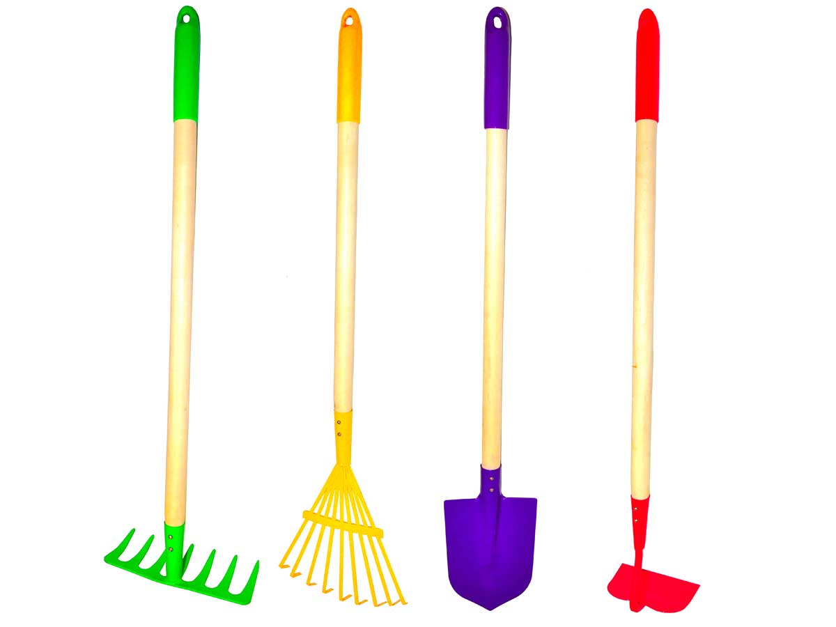 four garden tools for kids