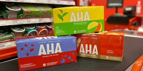 Get 40% Off AHA Sparkling Water 8-Packs at Target (Keto-Friendly & Refreshing)