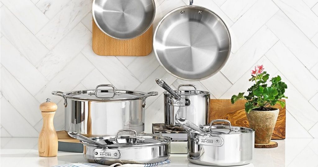 10 piece stainless steel cookware