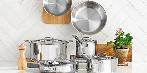 All-Clad Stainless Steel 10-Piece Cookware Set Only $524.99 Shipped on Macys.com (Regularly $1,167)