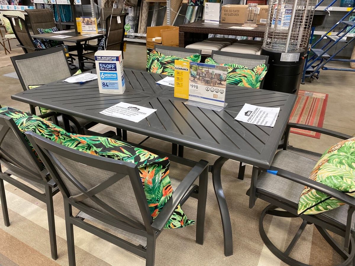 Lowes clearance deals furniture