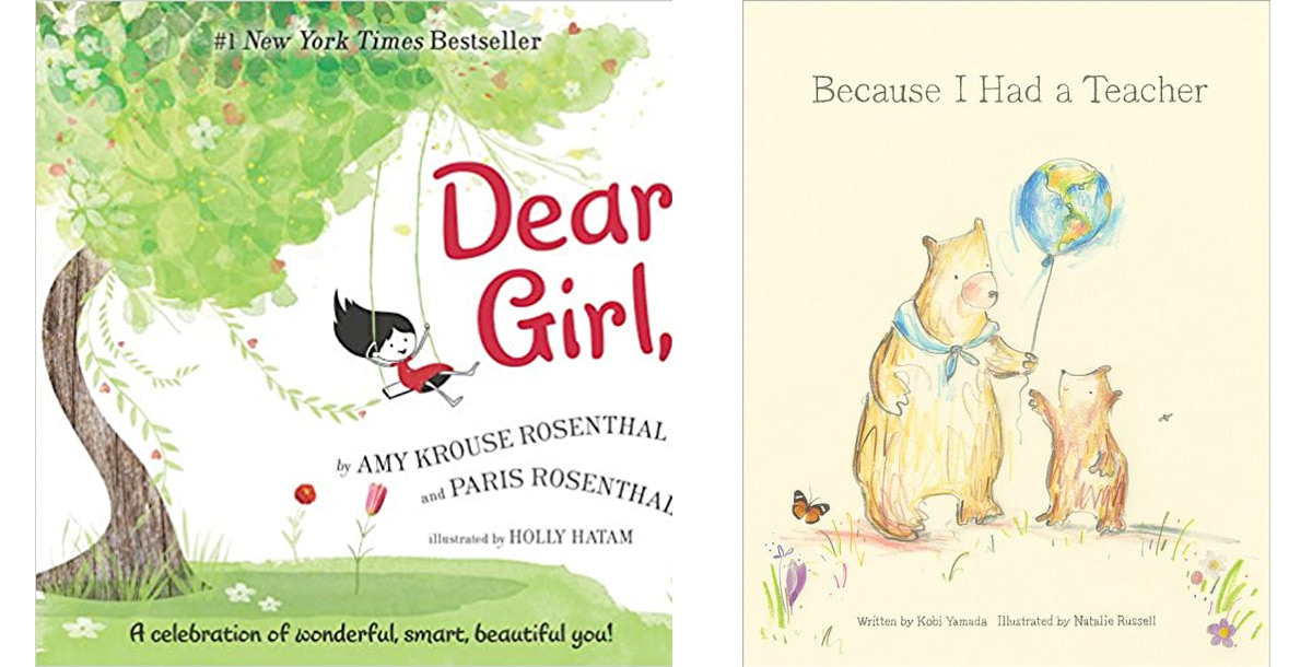covers for the kids books dear girl and because I had a teacher