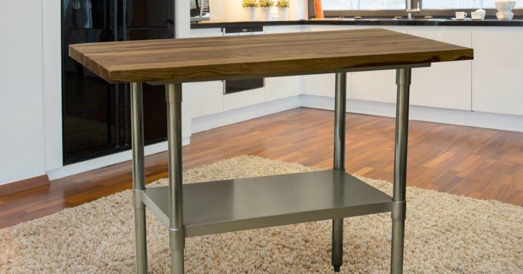 counter height table in kitchen