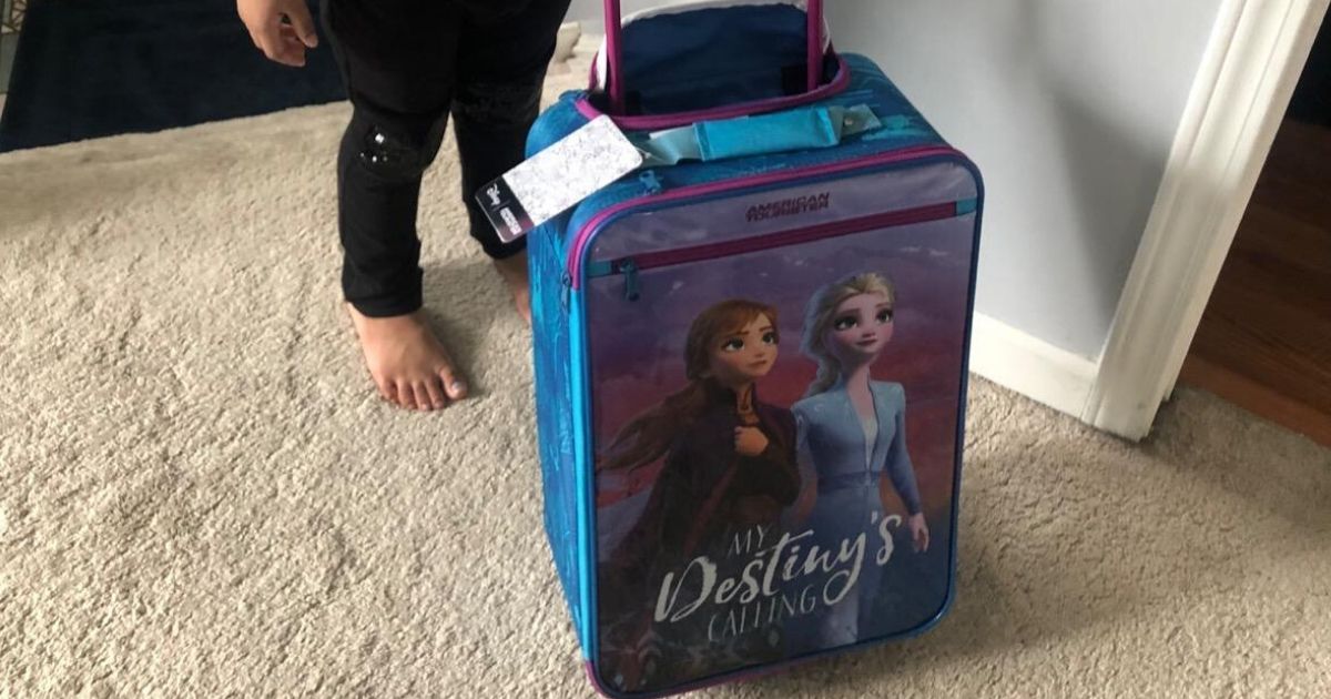american tourister kids disney children's backpack disney frozen Wheeled with Main Compartment Travel Universe this backpack captures the heart and sparkle of Disneys Frozen universe American Tourister Disney Frozen Luggage