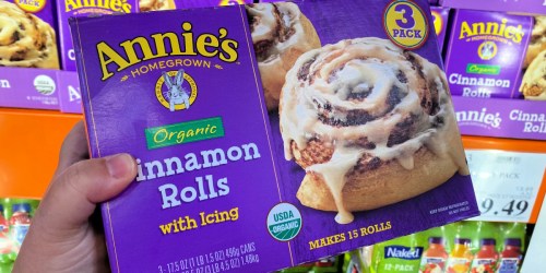 Annie’s Organic Cinnamon Rolls w/ Icing 15-Count Box Just $9.99 at Costco