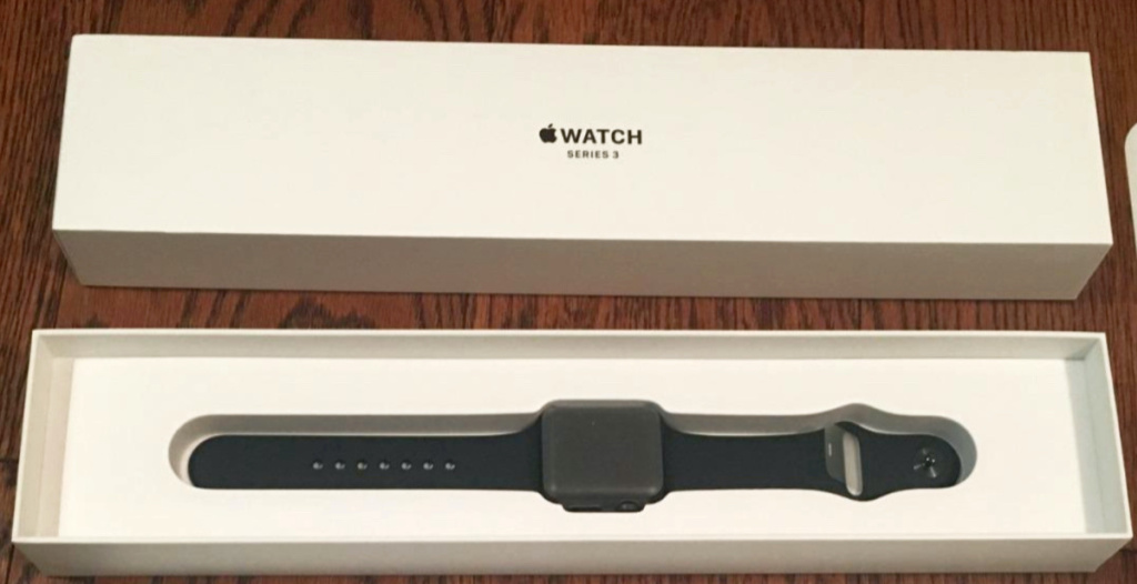 apple watch series 3 space gray in box