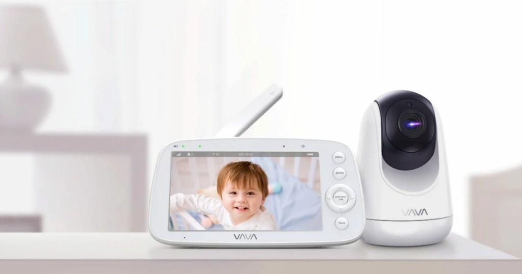 Baby Monitor on table with camera
