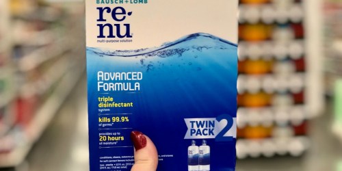 $6/1 Bausch + Lomb ReNu Printable Coupon = Contact Solution Twin Pack Just $7.99 at Walgreens
