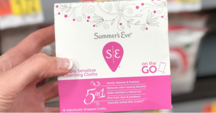 Summer’s Eve Sensitive Cleansing Cloths 16-Count Box Just $1.49 Shipped on Amazon