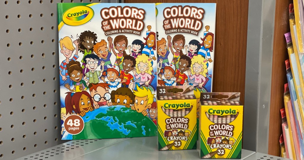 colors of the world at target coloring book and crayons