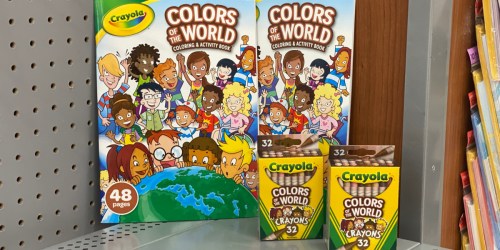 Crayola Colors of The World Crayons & Coloring Books from $1 at Walmart | In-Store & Online