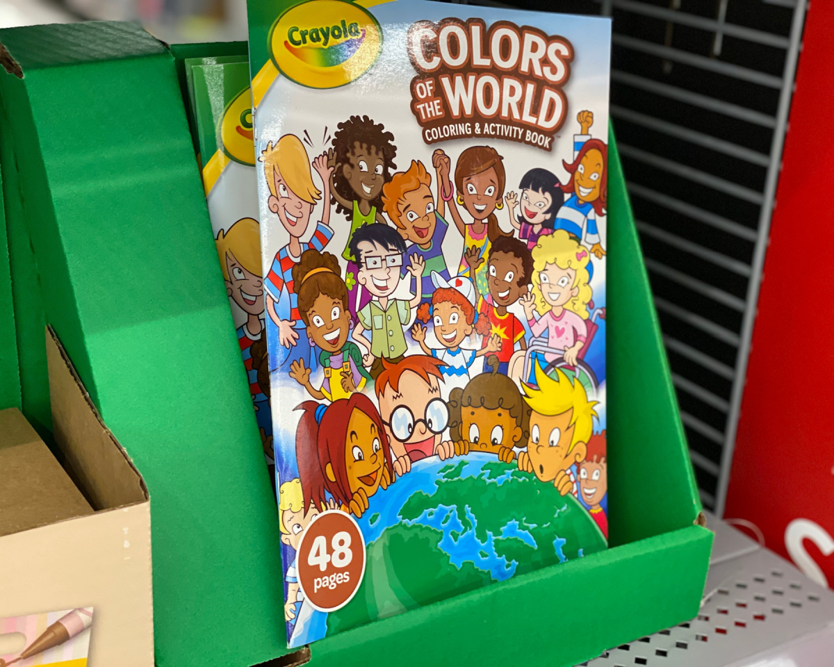 crayola colors of the world coloring book