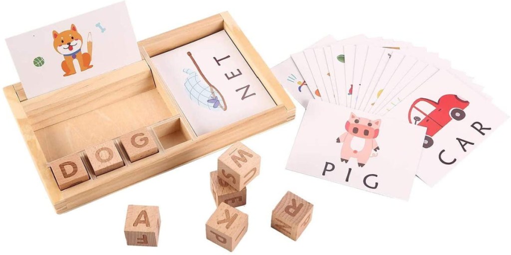 matching letter set for kids puzzle pieces