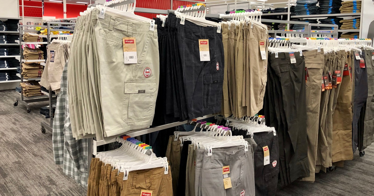 target mens wrangler shorts