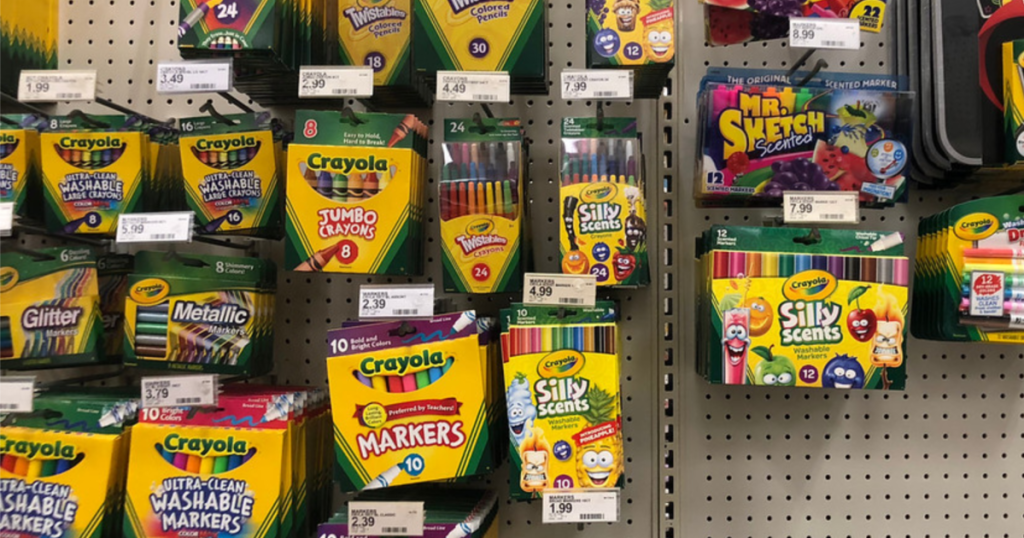 crayola variety in store markers crayons