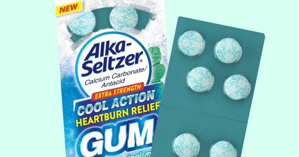 alka seltzer gum with gum out of package