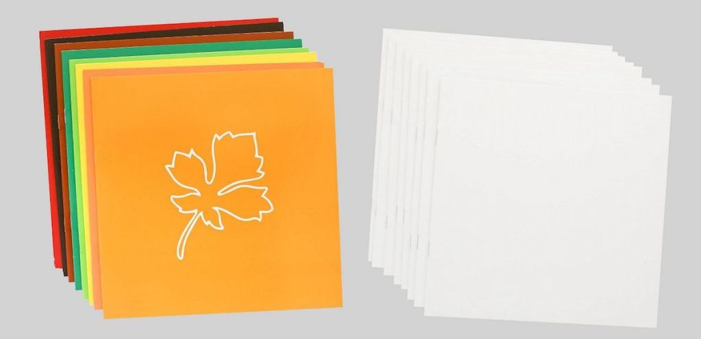 two packages of blank notebooks