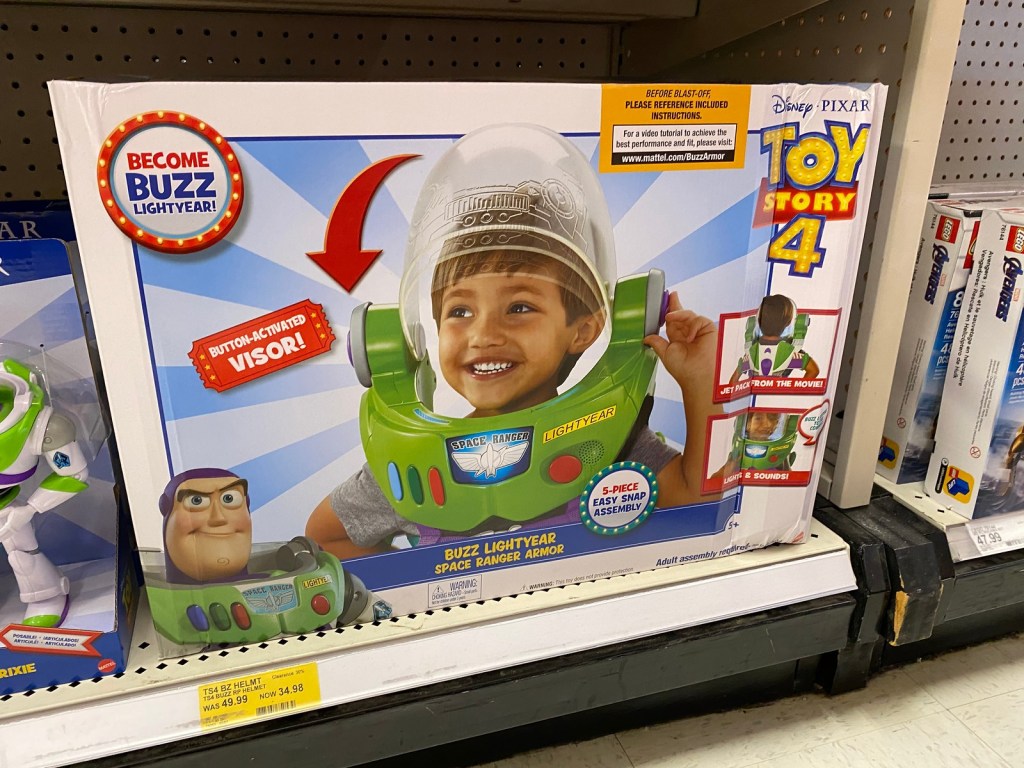 Buzz Helmet in box on shelf