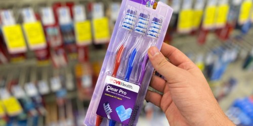 FREE CVS Health 3-Pack Toothbrushes (Up to $3.49 Value) | In-Store & Online