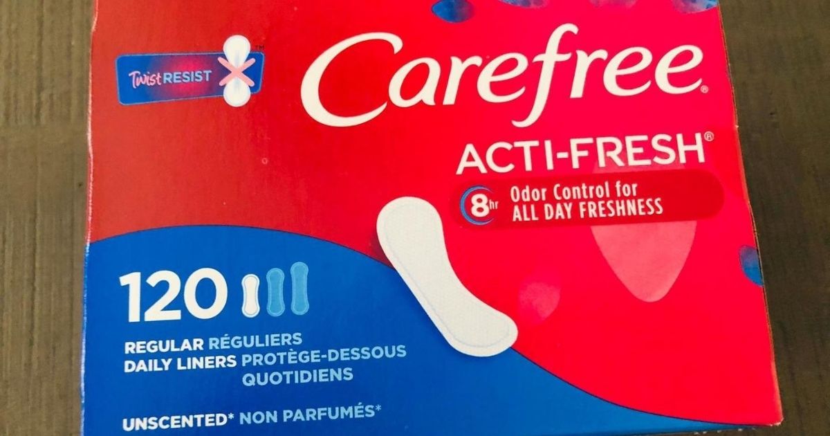 Carefree Panty Liners 120-Count Box Just $3.91 Each Shipped on