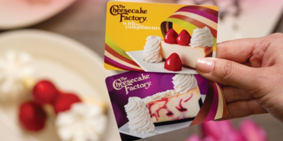 Discounted Gift Cards: The Cheesecake Factory, Texas Roadhouse, Five Guys, & More