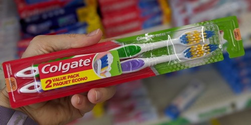 Colgate Toothbrush 2-Packs Only $1 at Dollar Tree