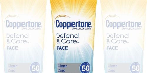 Coppertone SPF 50 Clear Zinc Face Sunscreen Just $3.80 Shipped on Amazon (Regularly $13)