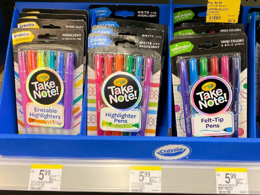Crayola Take Note Washable Gel Pens at Walgreens