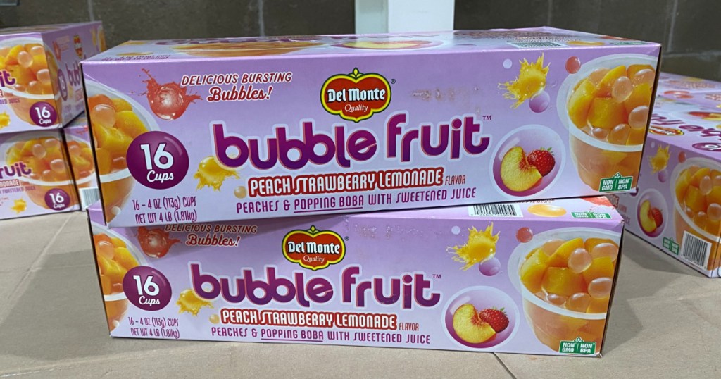 These New Del Monte Bubble Fruit Cups Feature Popping Boba Hip2Save