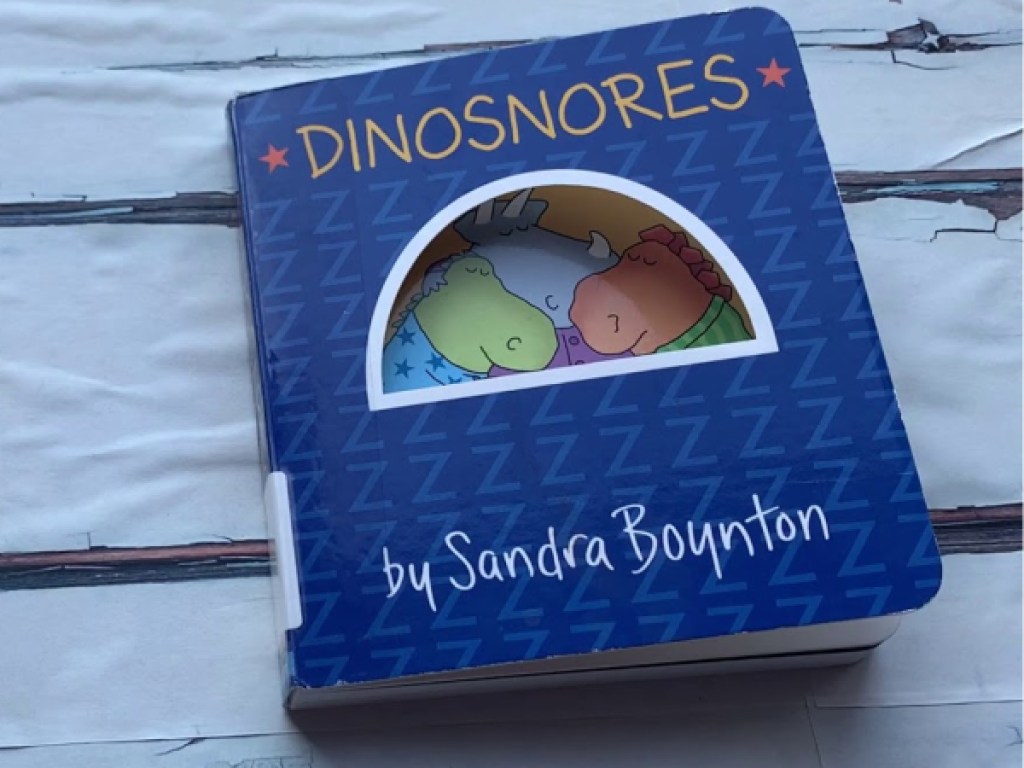 kids dinosaur board book