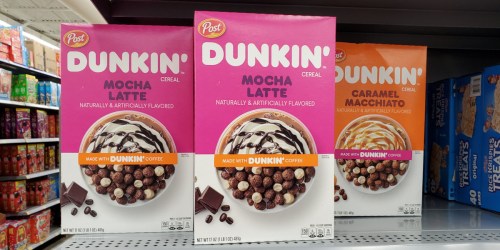 Caffeinated Dunkin’ Coffee Cereals Are at Stores Near You!