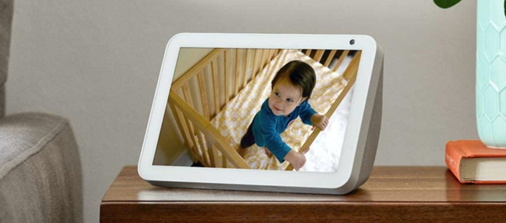 baby being shown on Echo Show 8