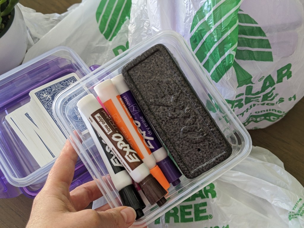 sandwich container from Dollar Tree