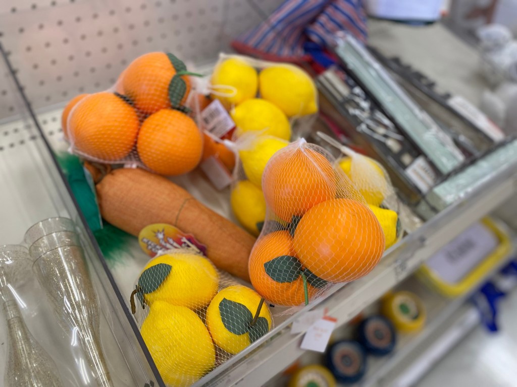 Fake Fruit in Target dollar bin