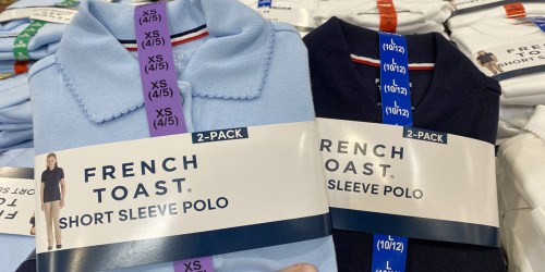 French Toast School Uniform 2-Packs from $11.99 Shipped on Costco.com