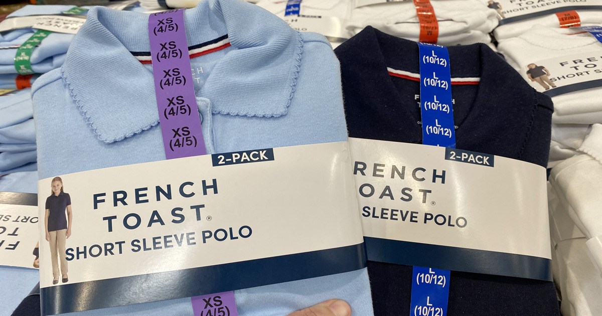 French Toast Kids School Uniform Polo 2Packs Just 11.99 at Costco