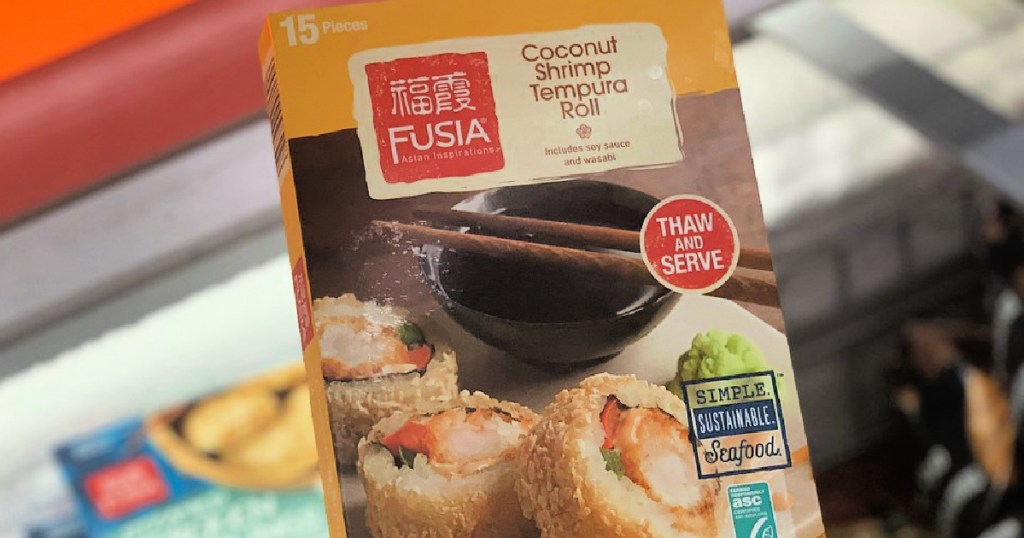 Fusia Coconut Shrimp Tempura Roll frozen sushi at ALDI