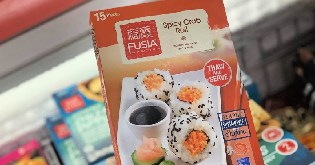 Fusia Spicy Crab Roll frozen sushi at ALDI