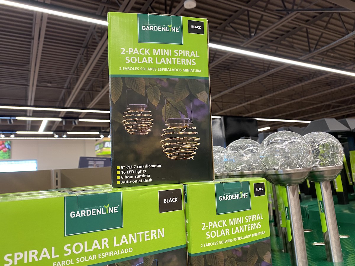 gardenline spiral solar lantern