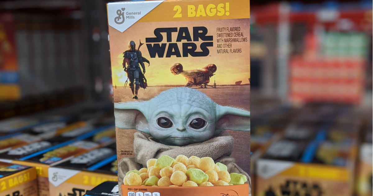 BOX GENERAL MILLS THE CHILD SEALED STAR WARS THE MANDALORIAN CEREAL 10.2 OZ 