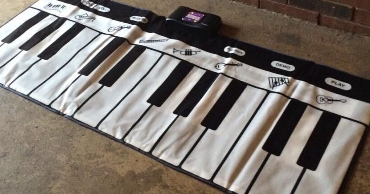giant piano keyboard mat