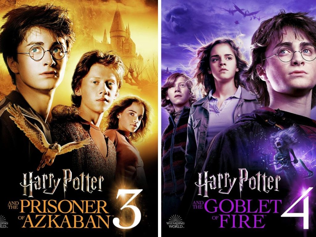 Harry Potter movies 3 and 4
