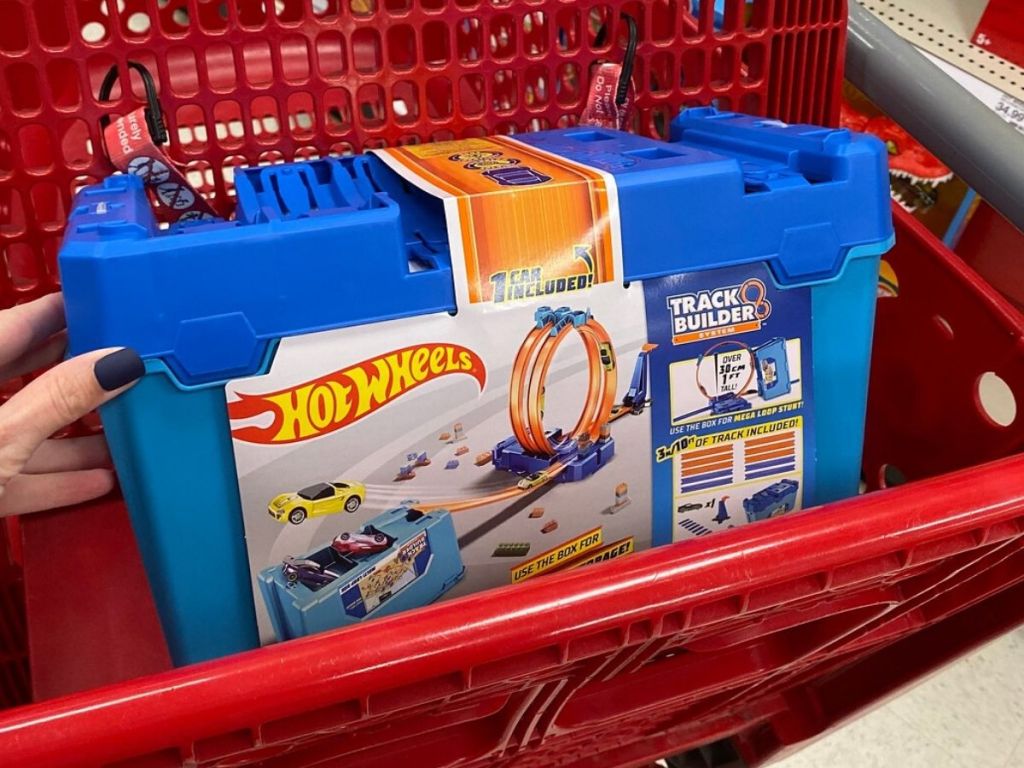 hot wheels box in cart