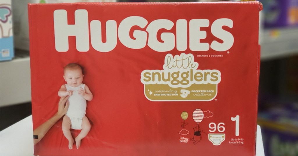 box of Huggies Little Snugglers