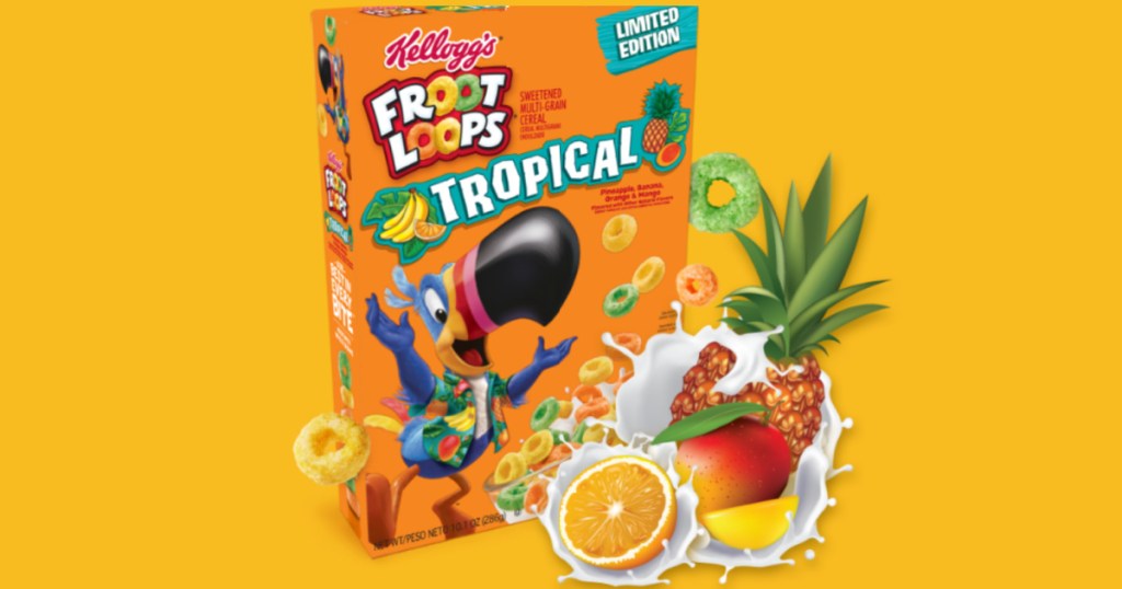 Froot Loops' New Tropical Cereal Has Pineapple, Banana, Orange, and Mango  Flavors